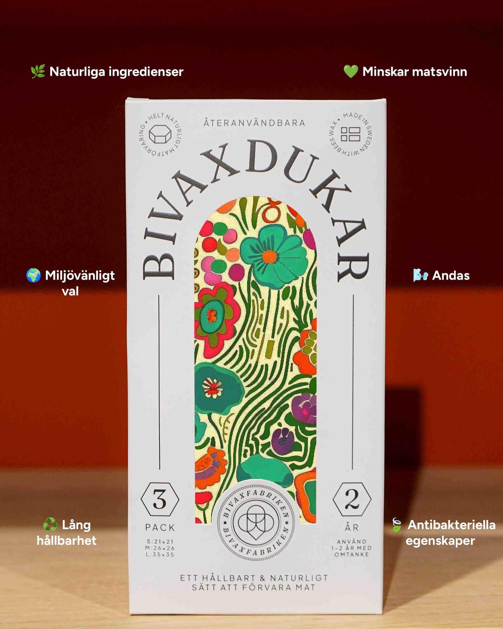 3-pack Bivaxdukar – Flora